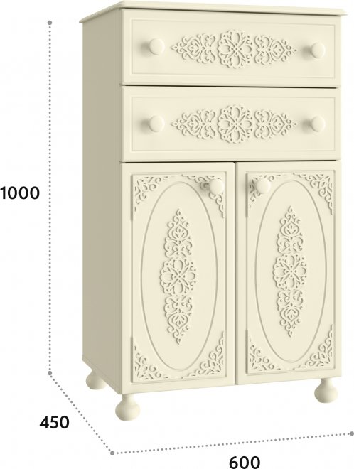 Комод Ассоль АС-63 ваниль
