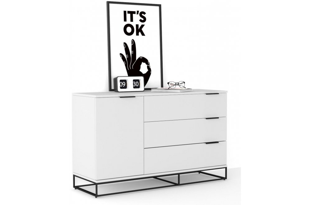 Комод City 120 белый