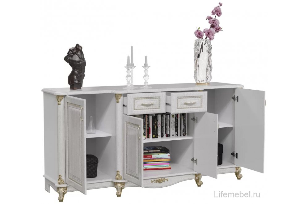 Комод Да Винчи 206 белый