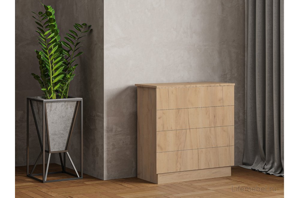Комод Дачник ДК4 крафт золотой