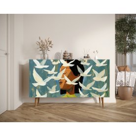 Комод Девушка и чайки