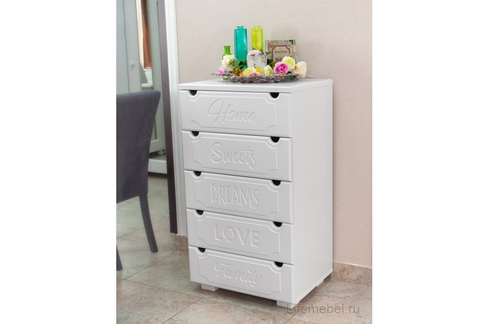 Комод ДримСтар ДС-11 белое дерево