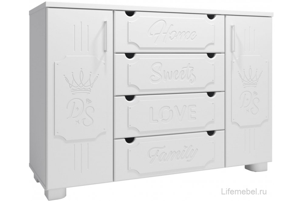 Комод ДримСтар ДС-13 белое дерево