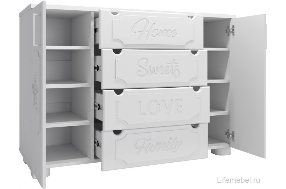 Комод ДримСтар ДС-17 белое дерево