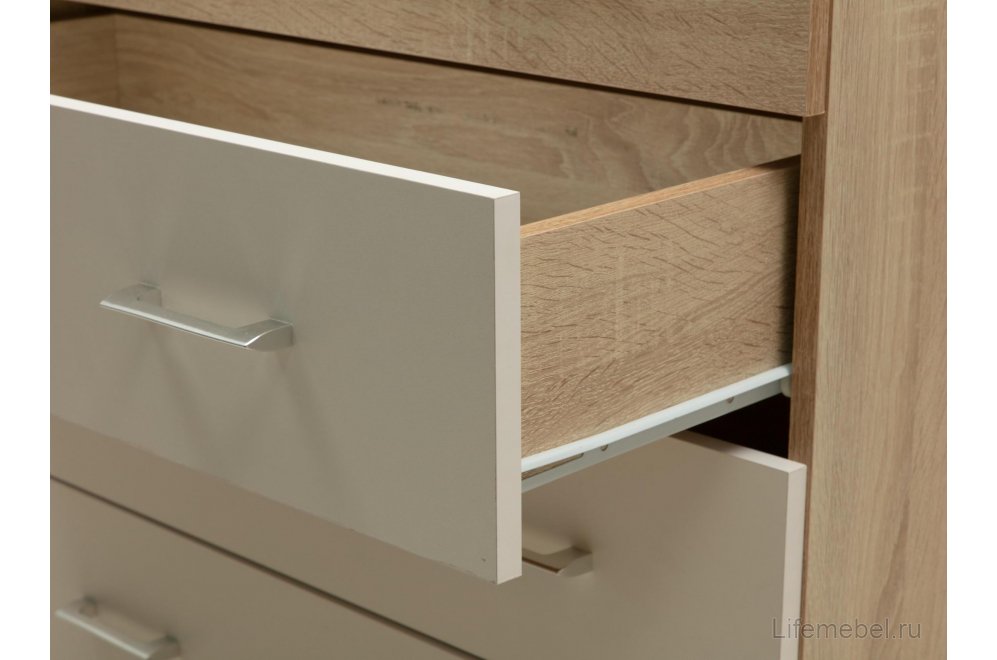 Комод Дуэт-12 дуб сонома / белый