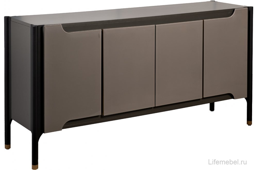 Комод Джималди черный / хром