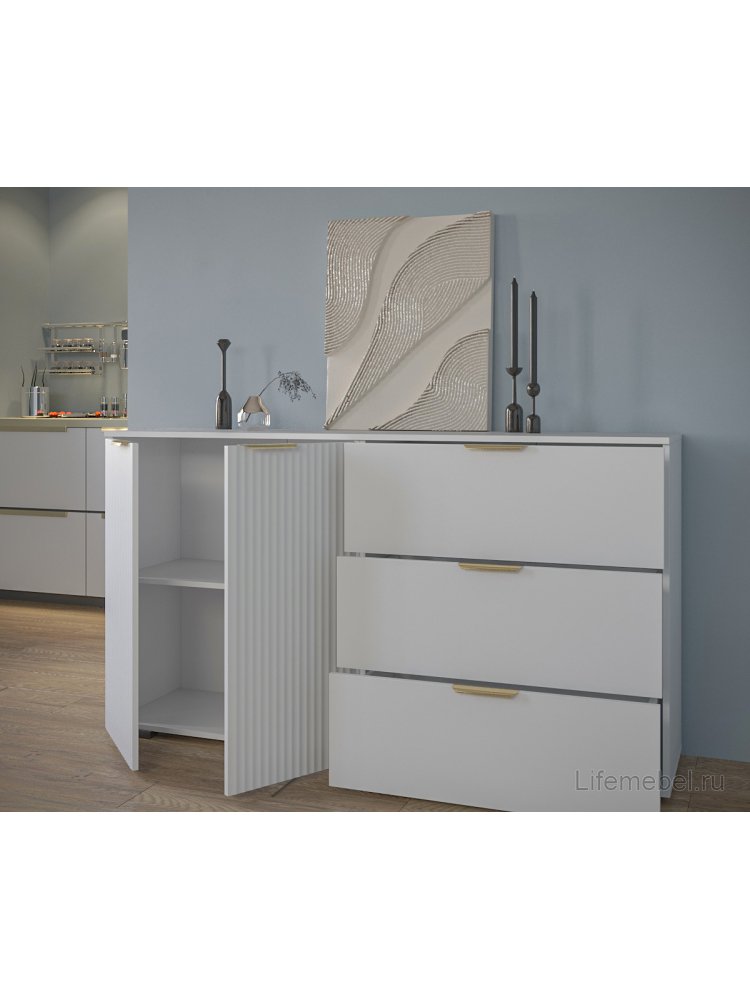 Комод Фиеста белый ЛДСП