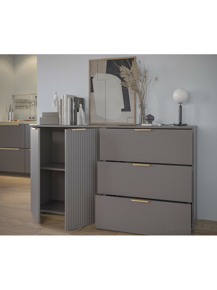 Комод Фиеста графит ЛДСП