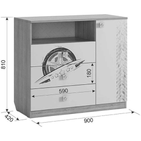 Комод Форсаж MKF-06.1623