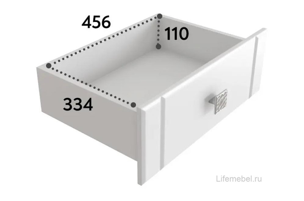 Комод Изабель ИЗ-51К белое дерево