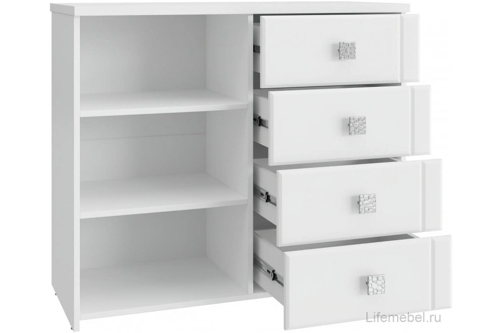 Комод Изабель ИЗ-52К белое дерево