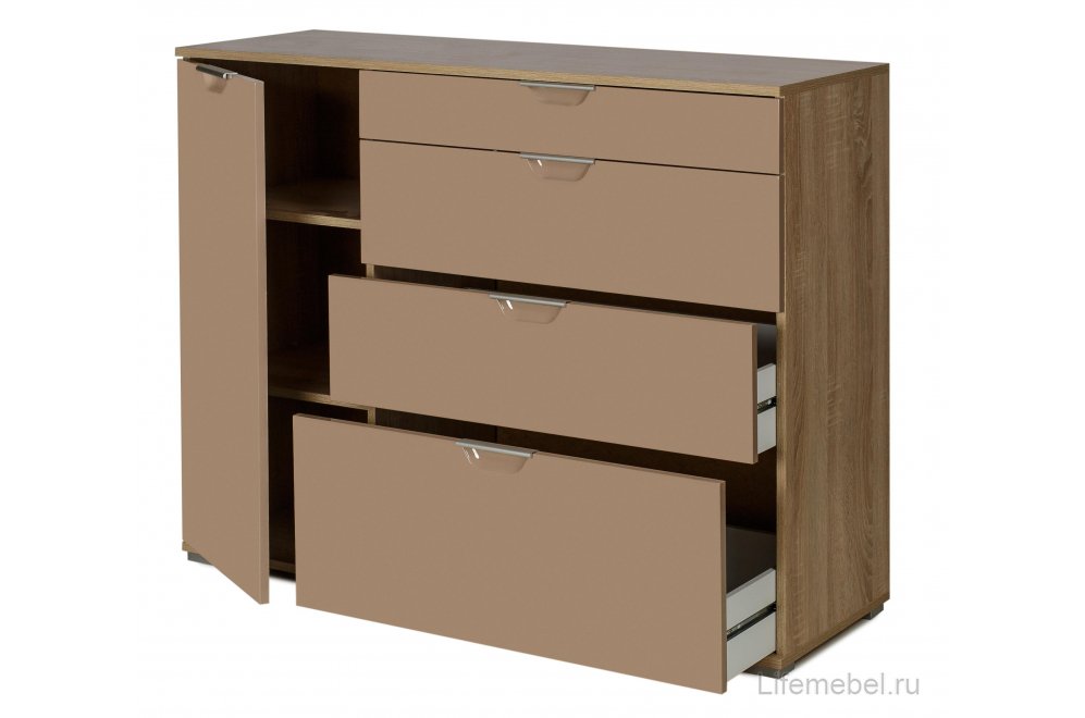 Комод Кастор дуб сонома / мокко