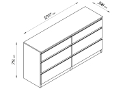 Комод Кастор