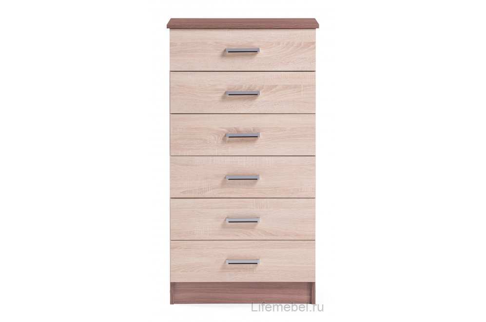 Комод Катрин 4 ясень шимо / дуб сонома