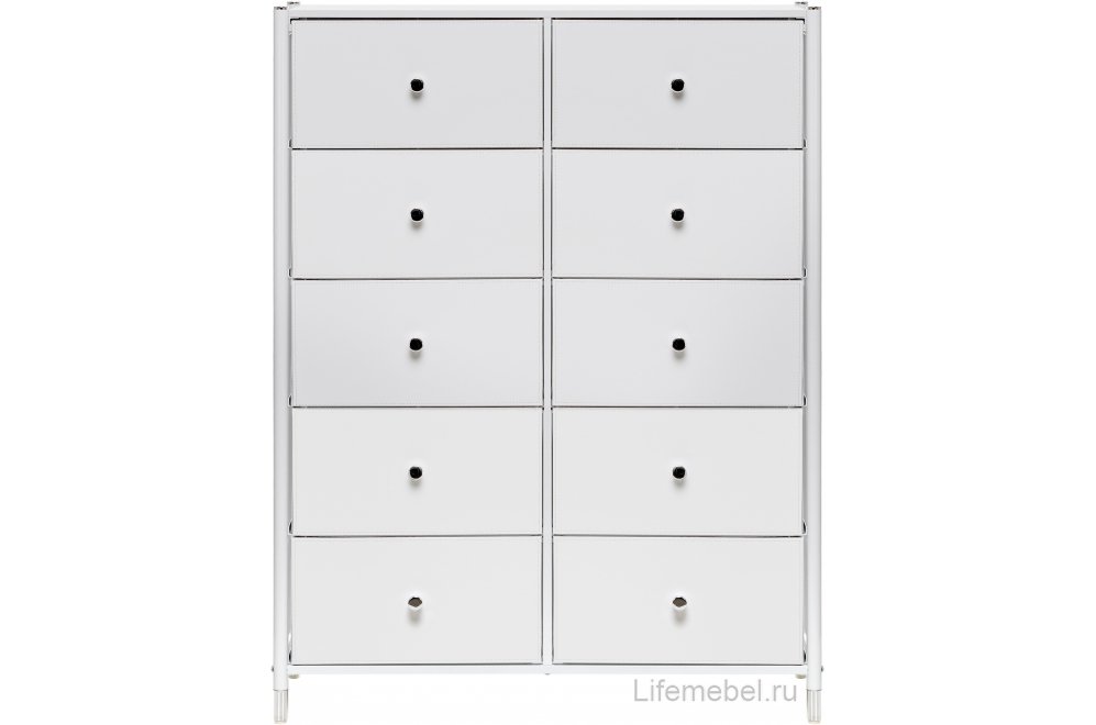 Комод Хайди 10 ящиков белый