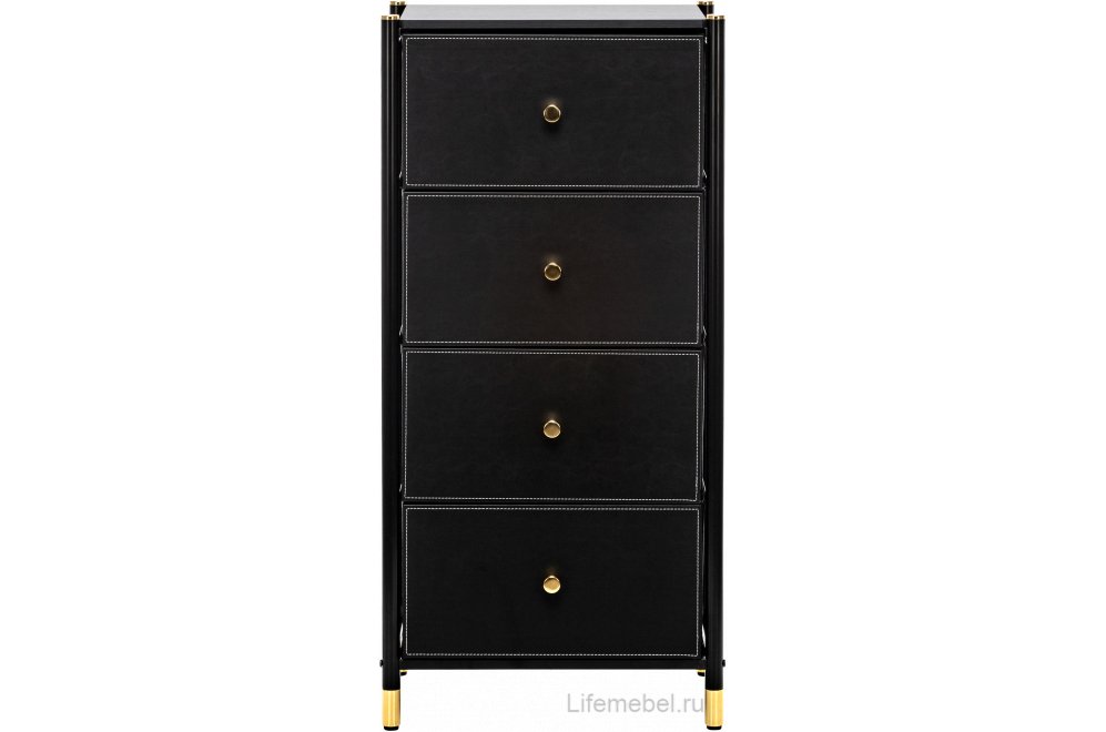 Комод Хайди 4 ящика черный