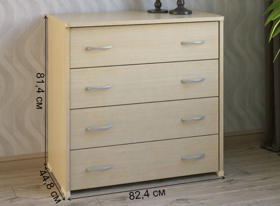 Комод КМ-41 дуб молочный