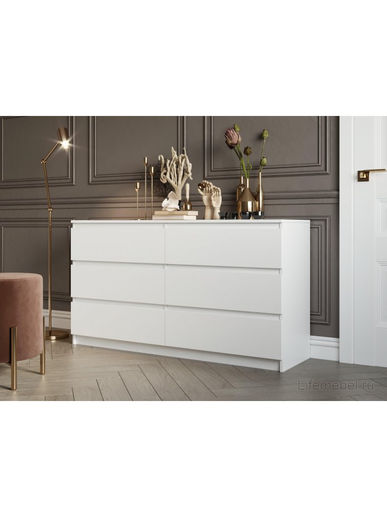 Комод Мадера 1384 лдсп белый - Уцененный экземпляр