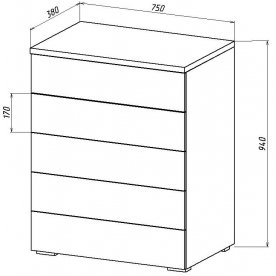 Комод Куба 1708.М4
