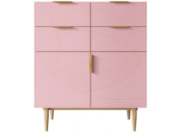 Комод Лайн (Line) розовый