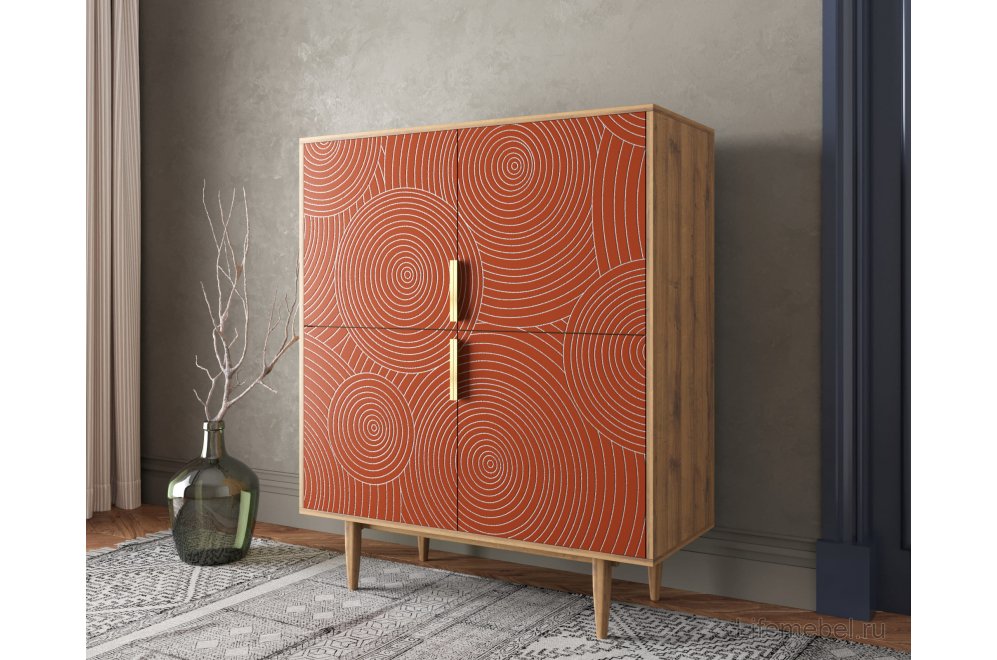 Комод Лайн (Line) R19/red красный