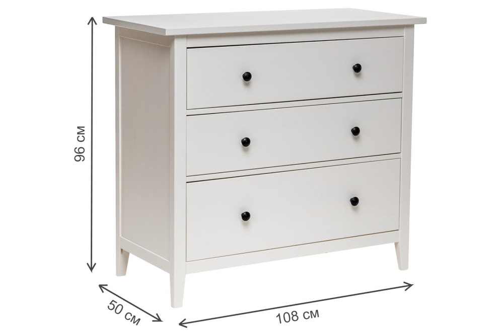 Комод Leset Мира 03 белый