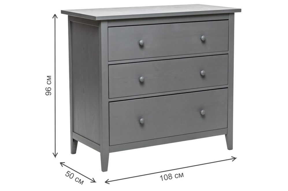 Комод Leset Мира 03 серый