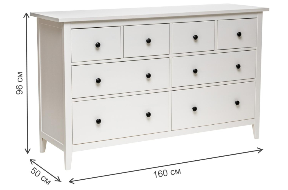 Комод Leset Мира 08 белый