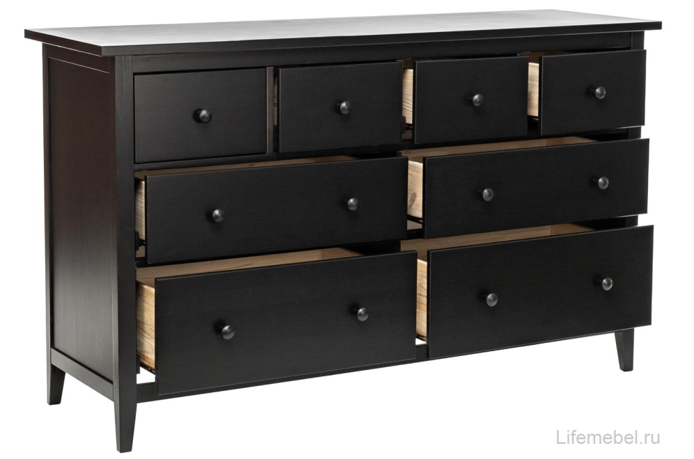 Комод Leset Мира 08 черный