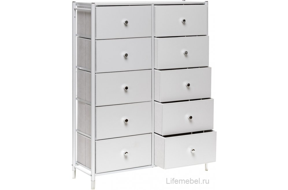 Комод Leset Нирита / Хайди 10 белый