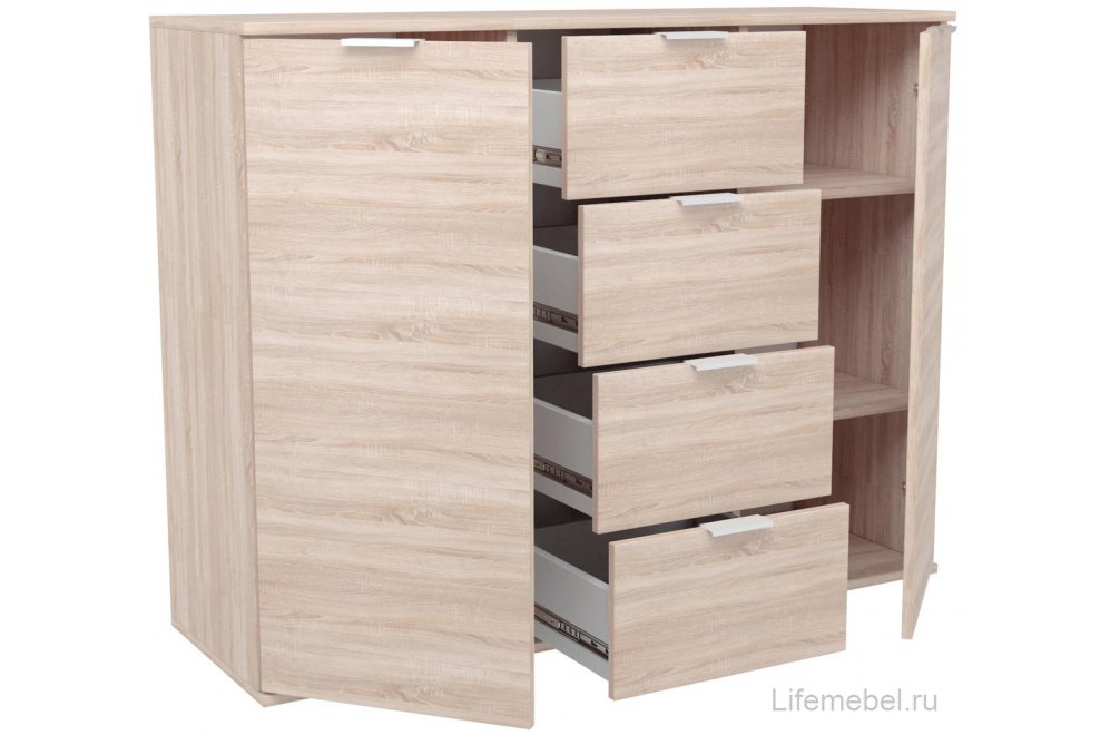 Комод Leset Нолан 4 дуб сонома