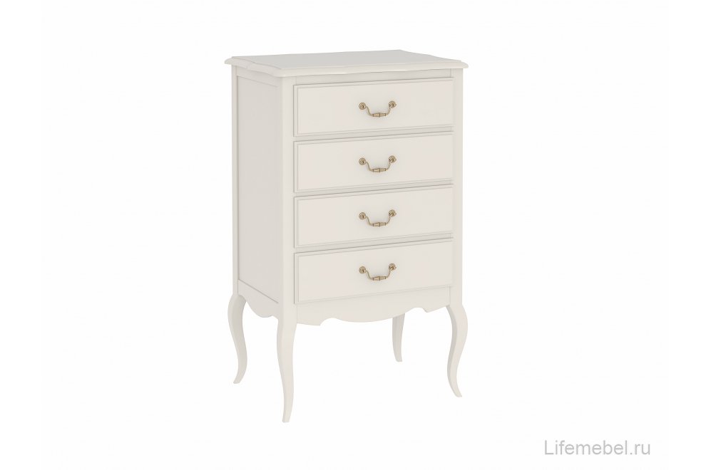 Комод Малонн Ави белый 4 ящика