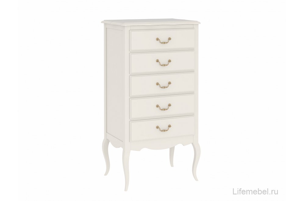 Комод Малонн Ави белый 5 ящиков