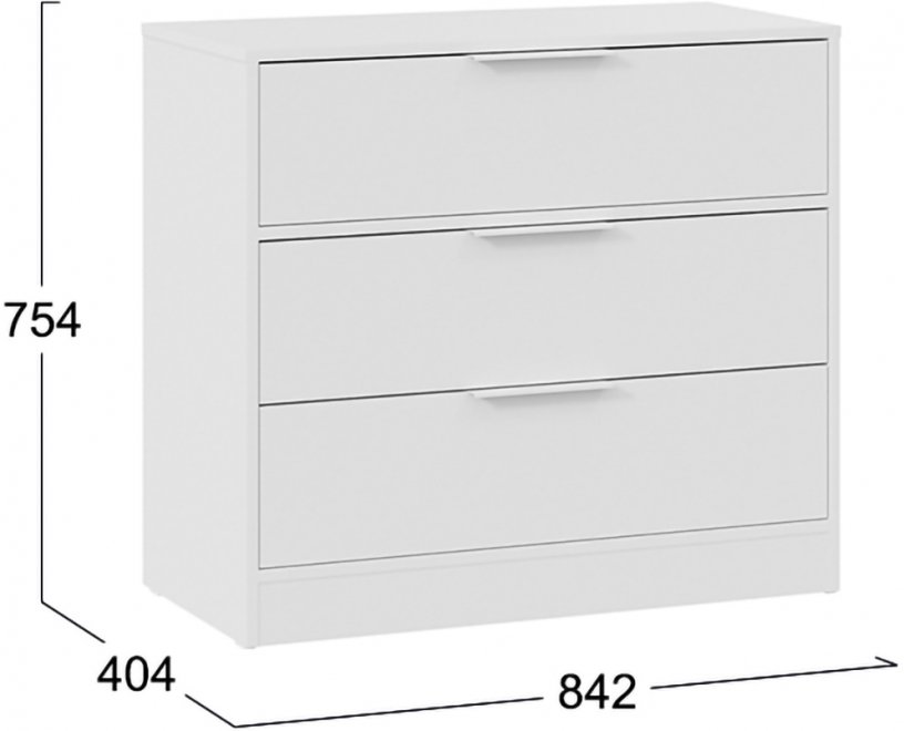 Комод Марли белый