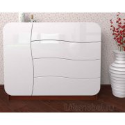 итальянский орех / белоснежный глянец