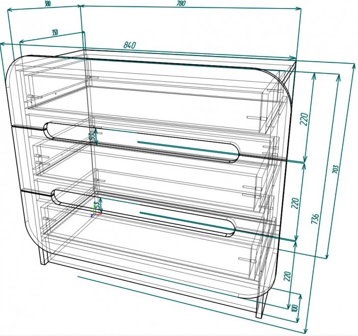 Комод Мебелеф - 40 венге / белоснежный глянец