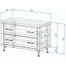Комод Мебелеф-75