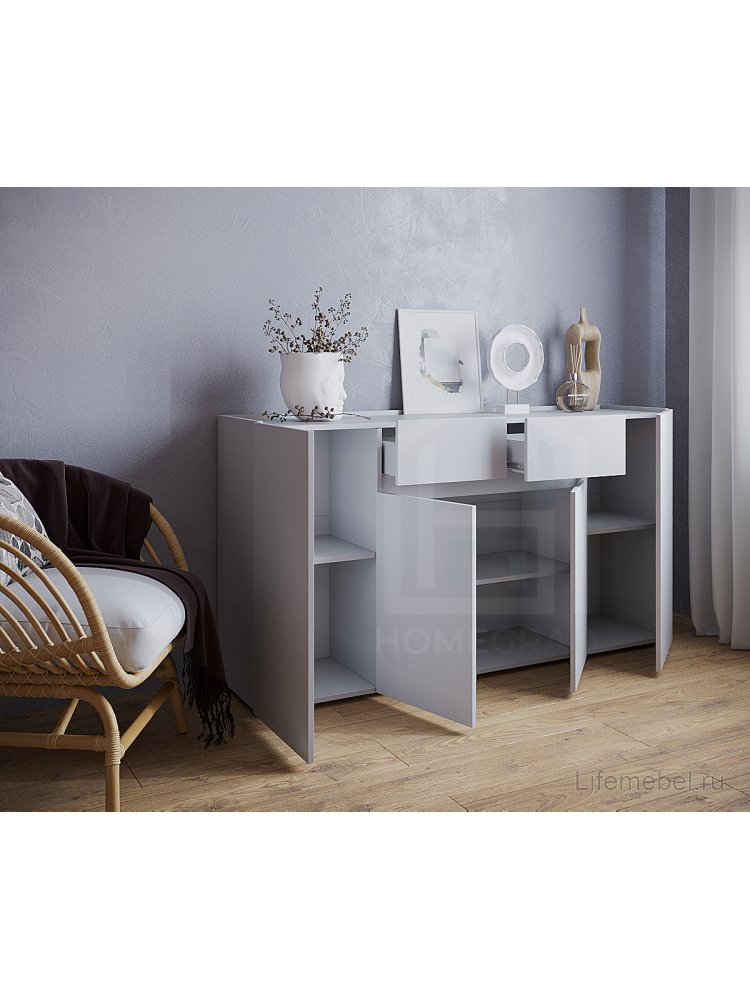 Комод Мика 1604 белый ЛДСП