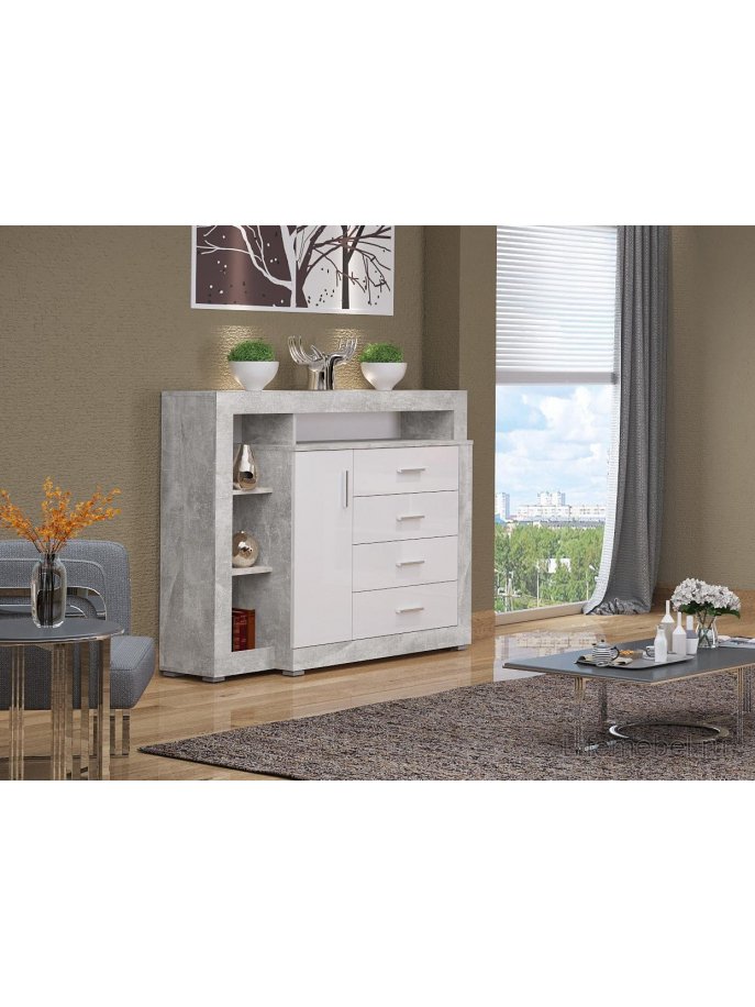 Комод Mирандa atelier / белый глянец