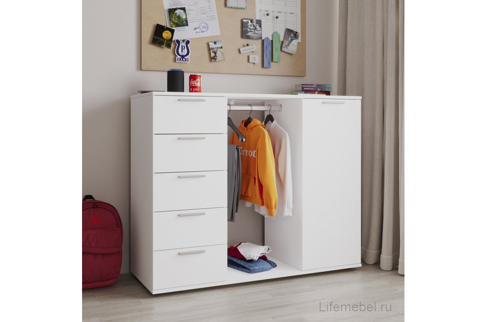 Комод Николь лдсп белый