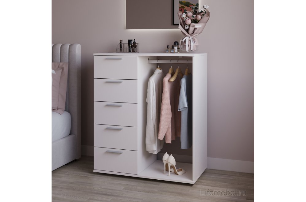 Комод Николь лдсп белый