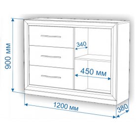 Комод Нобиле Км-120/38 ФС ШК