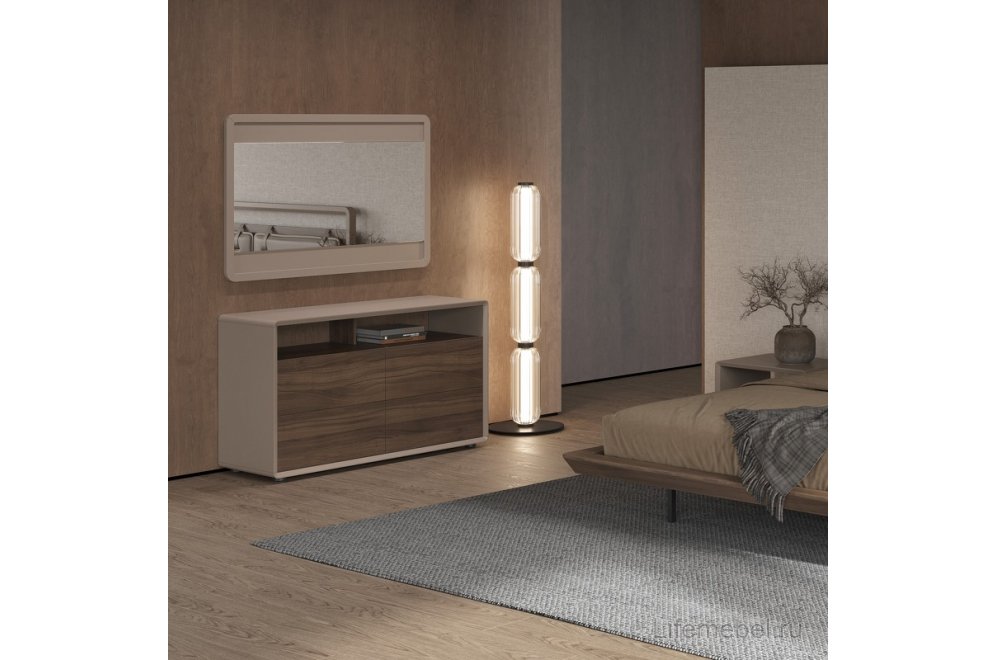 Комод Olimar ореха / бежевый матовый