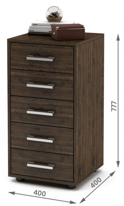 Комод Остин-3 дуб апрель темный