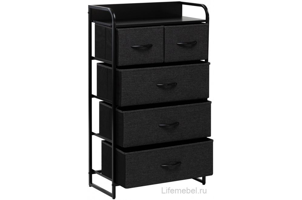 Комод-пенал Leset Ноа 5 черный