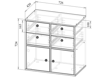 Комод Прайм-22-3