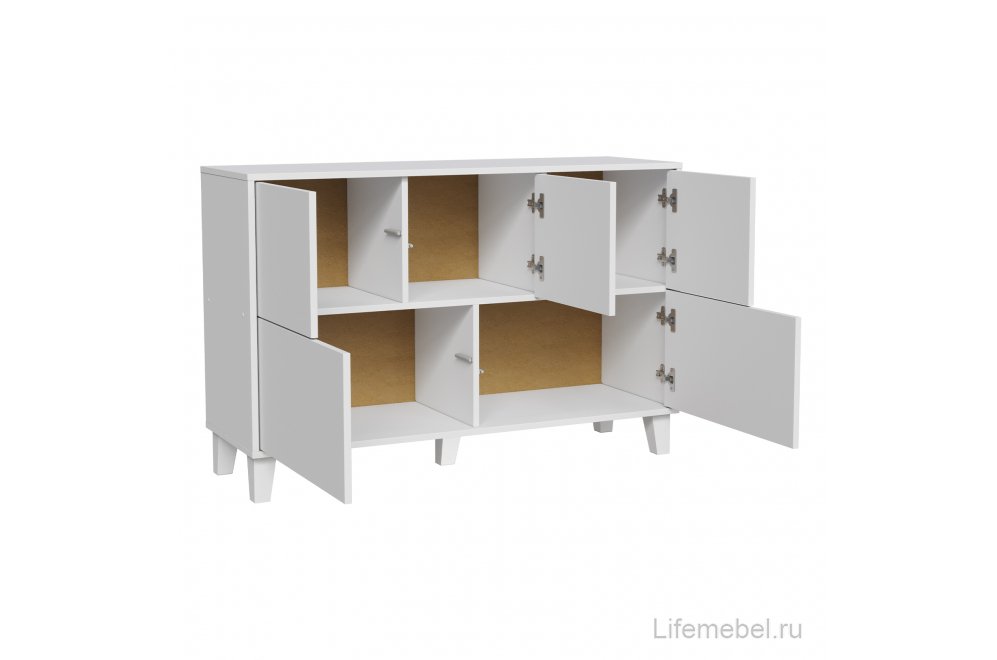 Комод Quattro лдсп белый