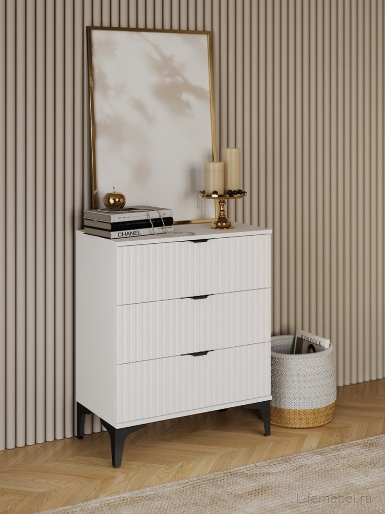 Комод ridberg andre 3Я белый / черный