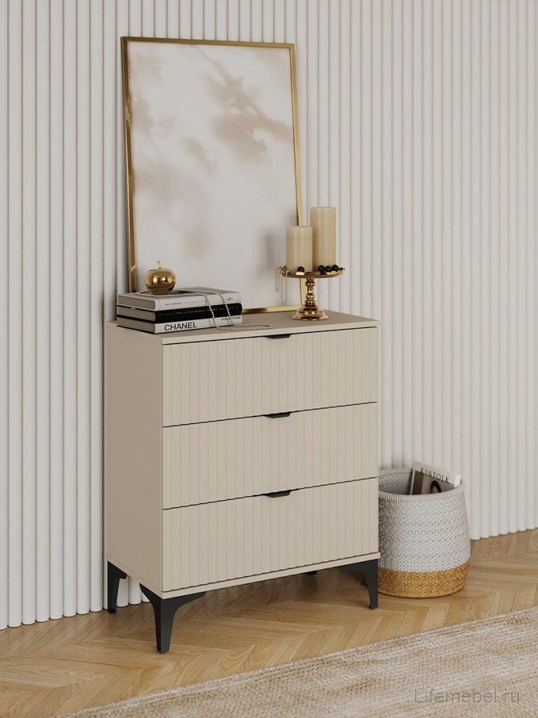 Комод ridberg andre 3Я кашемир / черный