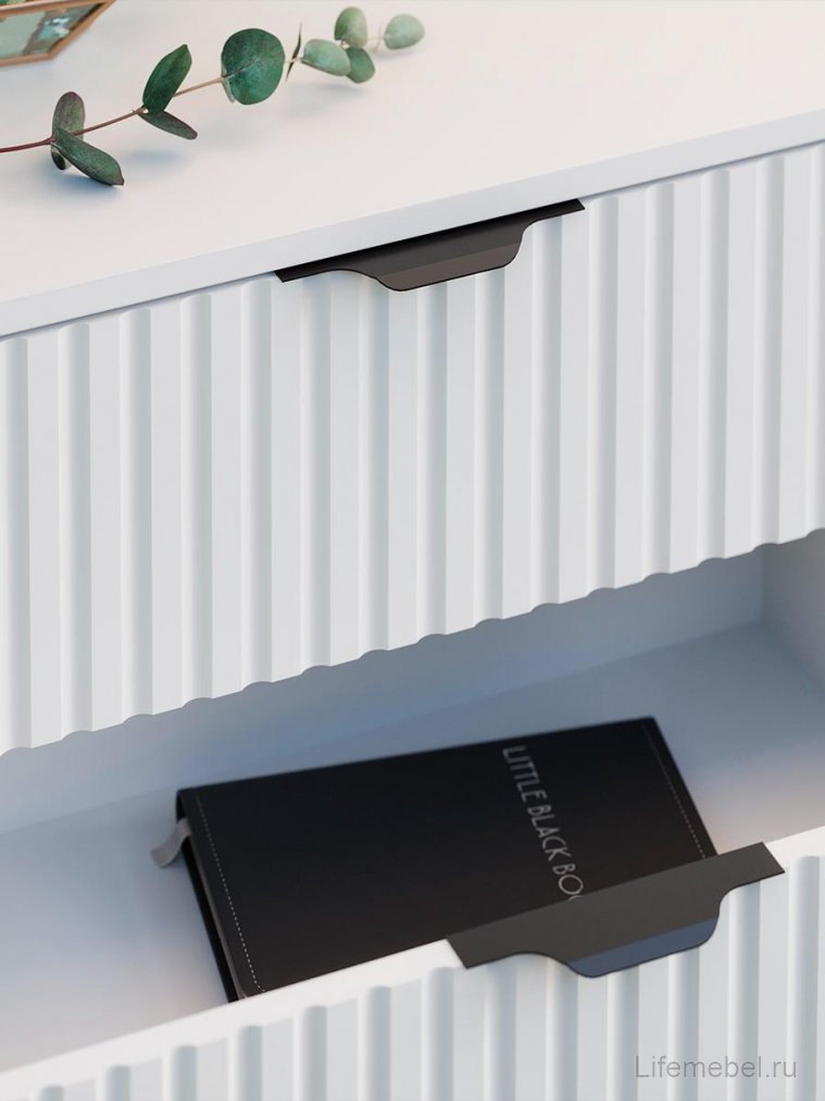 Комод ridberg lugano 6Я белый / черный